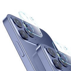 iPhone 12 Pro Max 3D Kamera Camı Lens Koruyucu Glass - Şeffaf