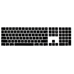 Microcase Apple Magic Keyboard Numerik A1843 MQ052TQ/A EU Q Klavye Koruma Silikonu - Siyah AL3550