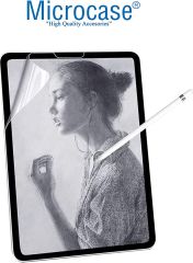 Microcase iPad Pro 12.9'' 2022 M2 Tablet Paper Like Pencil Destekli Kağıt Hissi Veren Mat Ekran Koruyucu - AL3289