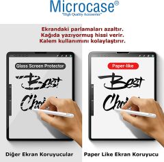 Microcase iPad Pro 12.9'' 2022 M2 Tablet Paper Like Pencil Destekli Kağıt Hissi Veren Mat Ekran Koruyucu - AL3289