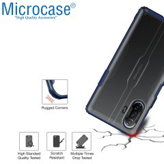 Microcase Xiaomi Redmi K40 Gaming Luna Serisi Köşe Korumalı Sert Rubber Kılıf - Mavi