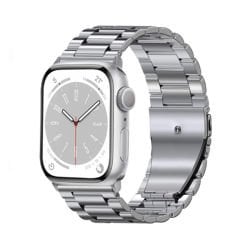 Microcase Apple Watch 42-44-45 Mm Uyumlu Paslanmaz Çelik Metal Kordon Kayış-KY90