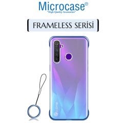 Microcase Realme 6i Frameless Serisi Sert Rubber Kılıf - Mavi
