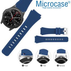 Microcase Samsung Galaxy Watch 3 45 mm için Silikon Kordon Kayış - KY7