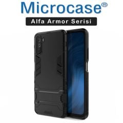 Microcase Huawei Mate 40 Lite Alfa Armor Standlı Perfect Koruma Kılıf Siyah