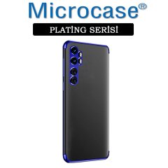 Microcase Xiaomi Mi Note 10 Lite Plating Series Soft Silikon Kılıf - Mavi