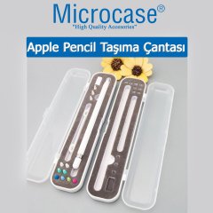 Microcase Apple Pencil Taşıma Çantası 10 mm - Şeffaf