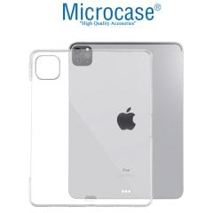 Microcase iPad Pro 4.Nesil 12.9 inch 2020 Kablosuz Şarj Uyumlu Silikon Tpu Soft Kılıf - Şeffaf