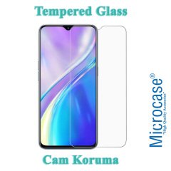Microcase Realme XT Tempered Glass Cam Ekran Koruma