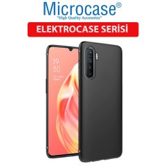 Microcase Oppo A91 - Oppo Reno 3 Elektrocase Serisi Kamera Korumalı Silikon Kılıf - Siyah