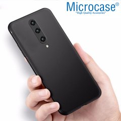 Microcase OnePlus 8 Elektrocase Serisi Kamera Korumalı Silikon Kılıf - Siyah