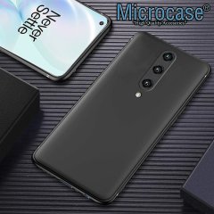 Microcase OnePlus 8 Elektrocase Serisi Kamera Korumalı Silikon Kılıf - Siyah