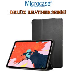 Microcase iPad Pro 11 Delüx Leather Serisi Standlı Kılıf - Siyah