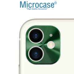 Microcase iPhone 11 Kamera Lens Koruma Halkası - Kapalı Tasarım Yeşil