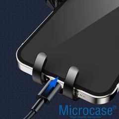 Microcase 360 Derece Dönebilir Araç İçi Izgaralıktan Otomatik Kavramalı Metal Kelepçeli Telefon Tutucu - AL3738