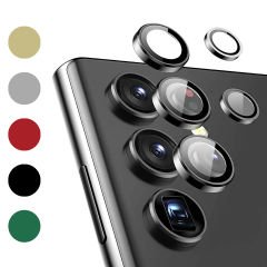 Microcase Samsung Galaxy S23 Ultra Kamera Camı Lens Koruyucu Halka Set - AL8114
