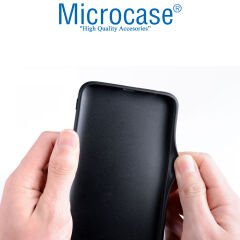 Microcase Xiaomi Mi 11 Ultra Kamera Korumalı Deri Kaplama Plastik Kılıf - AL8120