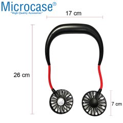 Microcase Boyun Askılı Seyahat Spor Soğutucu Fan Vantilatör Şarjlı - AL2884