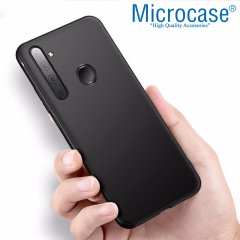 Microcase Realme 5 Pro Elektrocase Serisi Kamera Korumalı Silikon TPU Kılıf - Siyah