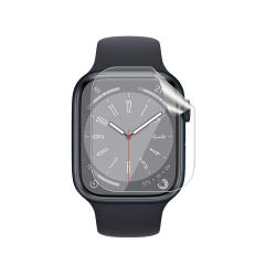 Microcase Apple Watch 8 45 mm için TPU Ekran Koruma Filmi - Şeffaf
