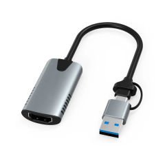 Microcase 2in1 USB / Type-C to HDMI Video Capture Video Kayıt Ekran Aktarma - AL3914
