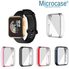 Microcase Xiaomi Mi Watch Lite Önü Kapalı Tasarım Silikon Kılıf (SEÇENEKLİ)