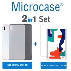Microcase Huawei MatePad 10.4 inch Silikon Kılıf Şeffaf + Ekran Koruma Film