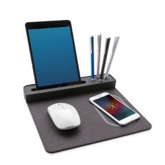 Microcase Kablosuz Şarjlı Kalemlikli Telefon Tablet Tutuculu Organizer Mouse Pad AL4215