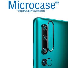 Microcase Xiaomi Mi 10 Kamera Lens Koruma Halkası - Açık Tasarım Siyah