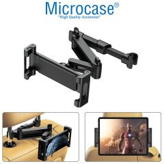 Microcase Araç İçi Koltuk Arkası Uzayan Başlıklı Tablet Telefon Tutucu Siyah - AL2899