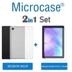 Microcase Huawei Matepad T10 9.7 inch Tablet Silikon Soft Kılıf Şeffaf + Ekran Koruyucu Film