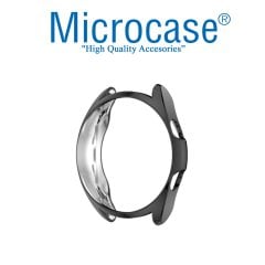 Microcase Samsung Galaxy Watch3 41 mm Önü Açık Tasarım Silikon Kılıf - Siyah