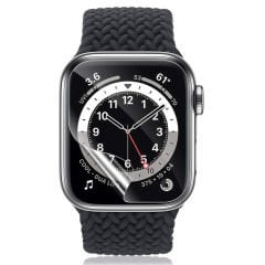 Microcase Apple Watch SE 2022 40 mm Diamond Serisi Parmak İzi Bırakmayan TPU Ekran Koruma Filmi - Şeffaf