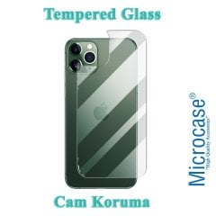 Microcase iPhone 11 Pro Max Arka Kapak için Tempered Glass Cam Koruma