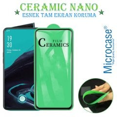 Microcase Oppo Reno 2 Tam Kaplayan Esnek Ceramic Nano Ekran Koruma - Siyah