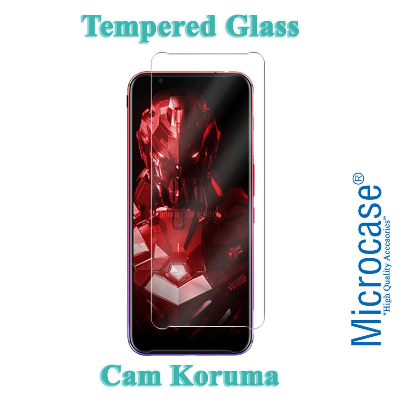Microcase ZTE Nubia Red Magic 3 - 3S Tempered Glass Cam Ekran Koruma