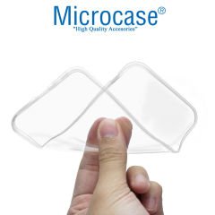 Microcase Samsung Galaxy A30s Ultra İnce 0.2 mm Soft Silikon Kılıf + Tam Kaplayan Çerçeveli Cam