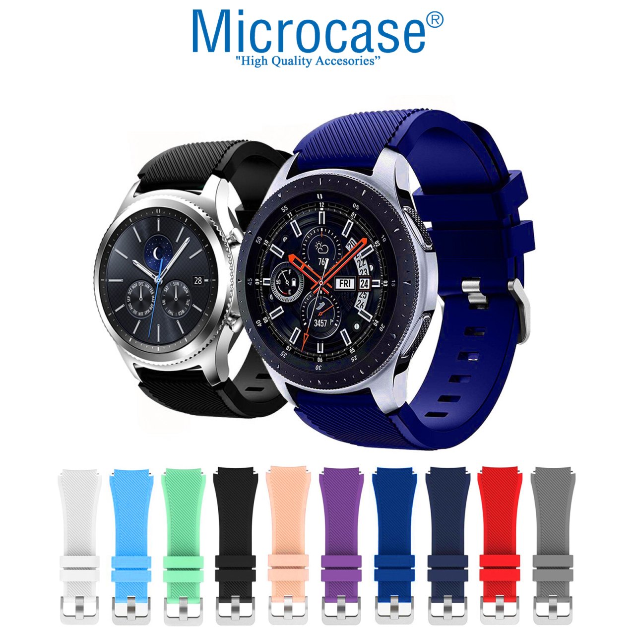 Microcase Huawei Watch GT Classic için Silikon Kordon Kayış - KY7
