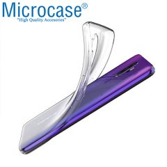 Microcase Oppo A5 2020 - A9 2020 Ultra İnce 0.2 mm Soft Silikon Kılıf + Tam Kaplayan Çerçeveli Cam