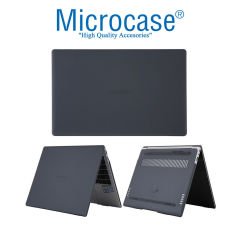 Microcase Huawei Matebook D15 Shell Rubber Kapak Kılıf - Siyah