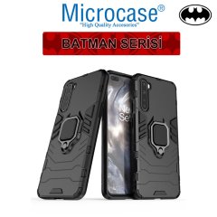 Microcase OnePlus Nord Batman Serisi Yüzük Standlı Armor Kılıf - Siyah