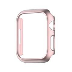 Microcase Apple Watch 7 45 mm Önü Açık Sert Plastik Kılıf - Rose Gold KN03