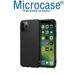 Microcase iPhone 12 Pro Max Elektrocase Serisi Silikon Kılıf - Siyah