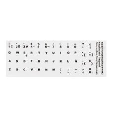 Microcase İspanyolca  Q Klavye Etiketi Laptop Macbook PC Sticker - Beyaz AL3038