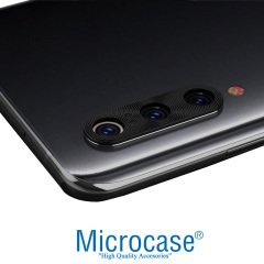 Microcase Xiaomi Mi 9 Kamera Lens Koruma Halkası - Kapalı Tasarım Siyah