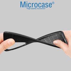 Microcase Samsung Galaxy S20 Ultra Leather Tpu Silikon Kılıf - Siyah
