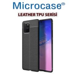 Microcase Samsung Galaxy S10 Lite - A91 - M80S Leather Tpu Silikon Kılıf - Siyah