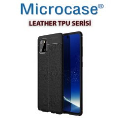 Microcase Samsung Galaxy Note 10 Lite - A81 - M60S Leather Tpu Silikon Kılıf - Siyah