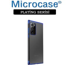 Microcase Samsung Galaxy Note 20 Ultra Plating Series Soft Silikon Kılıf - Mavi