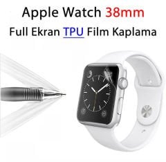 Apple Watch 38 mm Tüm Seriler için TPU Film Ekran Kaplama Koruma